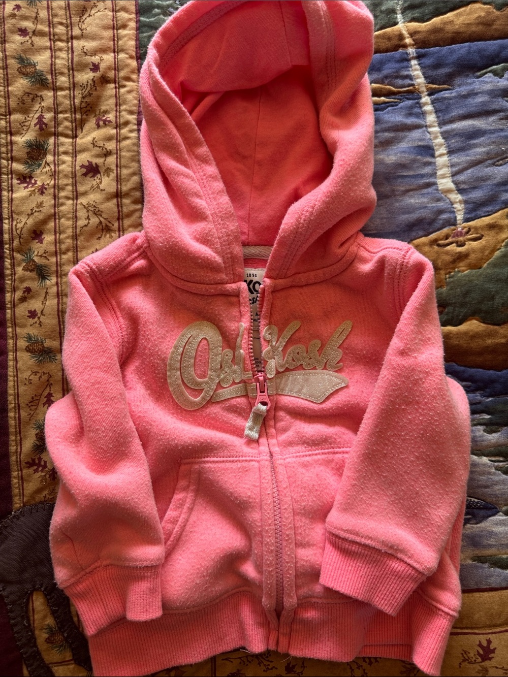 OshKosh B'gosh Bubblegum Pink Hooded Zip Sweatshirt